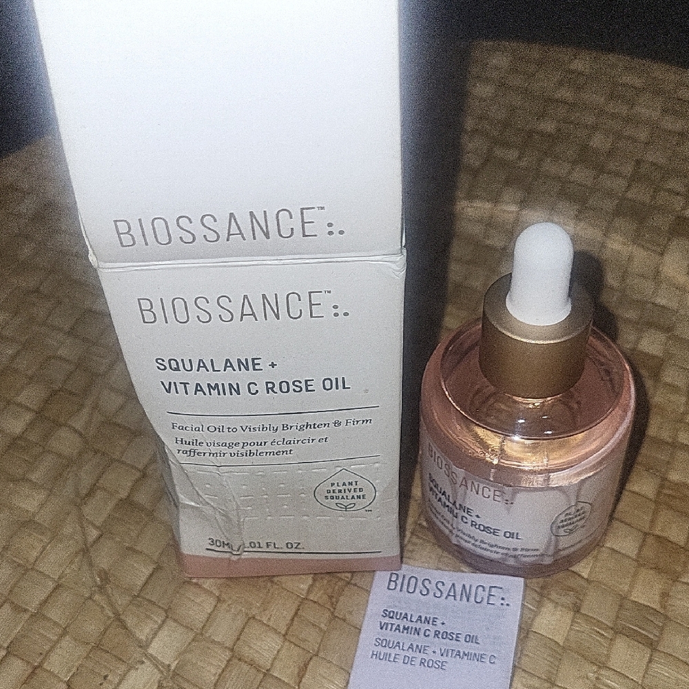 Biossance Squalane + Vitamin C Rose Oil - Pink
